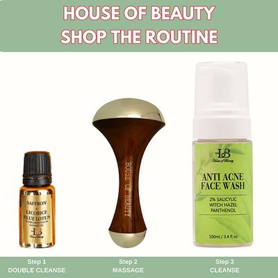 House of Beauty Kansa Wand Balances Skin Ph, Dosha, Chakra & Improves Blood Circulation (2pc) 1's - Massagers
