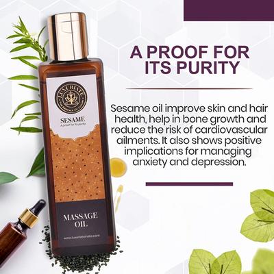 Luxuriate Natural Sesame Oil for Hair and Skin 100 gm - Hair Oils