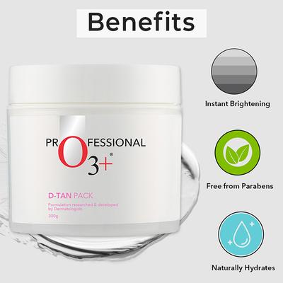 Professional O3+ D-Tan Face Pack 300 gm - Masks & Peels