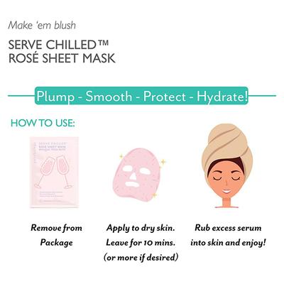 Patchology Serve Chilled Rose Sheet Mask 2's - Sheet Masks