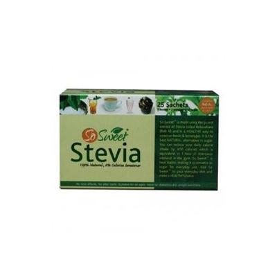 So Sweet 100% Natural Sugarfree Sweetener Stevia Sachet 100's - Sugar Substitutes (Fitness)