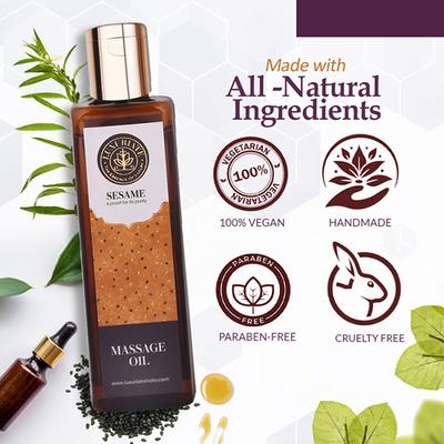 Luxuriate Natural Sesame Oil for Hair and Skin 100 gm - Hair Oils
