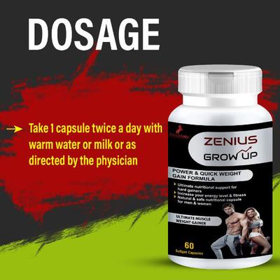 Zenius Grow Up Softgel Capsule 60's - Personal Care (Ayush)