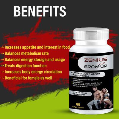 Zenius Grow Up Softgel Capsule 60's - Personal Care (Ayush)