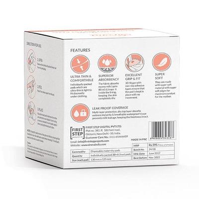 Sirona Premium Disposable Maternity Breast Pads (Pack of 2 x 36's) - Breast Pads & Shields