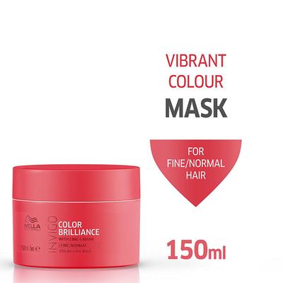 Wella Professionals Invigo Color Brilliance With Lime Caviar, Vibrant Color Mask 150ml - Hair Masks & Packs