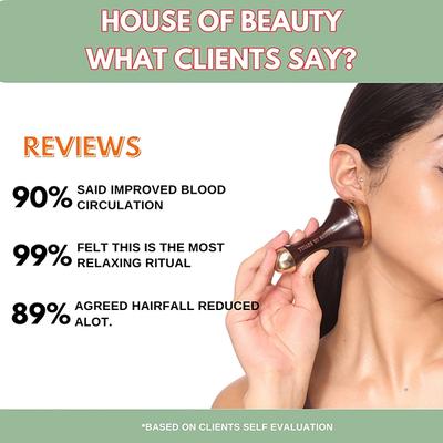 House of Beauty Kansa Wand Balances Skin Ph, Dosha, Chakra & Improves Blood Circulation (2pc) 1's - Massagers