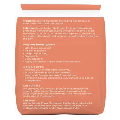 Sirona Disposable Maternity Breast Pads 36's - Breast Pads & Shields