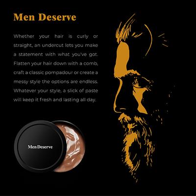 Men Deserve Hair Styling Cream (Strong Hold) + Nourishment Keratin Restore 100gm - Hair Creams