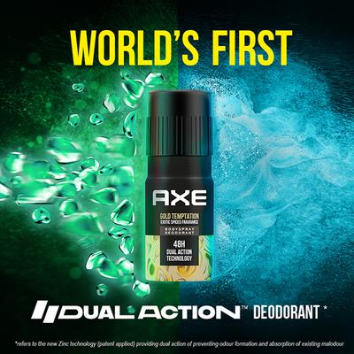 Axe Gold Temptation Long Lasting Deodorant Bodyspray For Men 150 ml - Men Deodorants/Roll-Ons