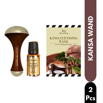 House of Beauty Kansa Wand Balances Skin Ph, Dosha, Chakra & Improves Blood Circulation (2pc) 1's - Massagers