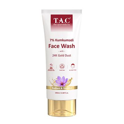 T.A.C - The Ayurveda Co. 7% Kumkumadi Face Wash with Saffron & 24K Gold Radiant & Youthful Skin 100 ml - Face Wash & Cleansers