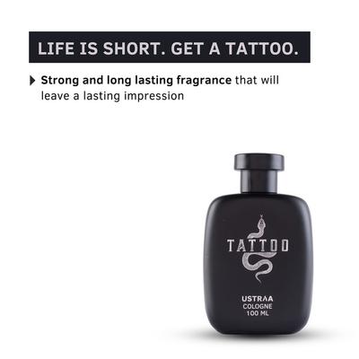 Ustraa Cologne for Men - Tattoo 100 ml - Men Deodorants/Roll-Ons