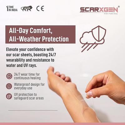 Scarxgen Silicone Gel Sheet (3 cm X 15 cm) 1's - Bandages