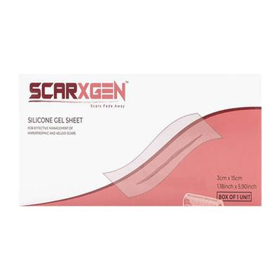 Scarxgen Silicone Gel Sheet (3 cm X 15 cm) 1's - Bandages