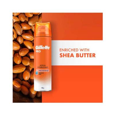 Gillette Pro Shavinggel Aqua Hydrating with Shea Butter- 195gm - Shaving Gels