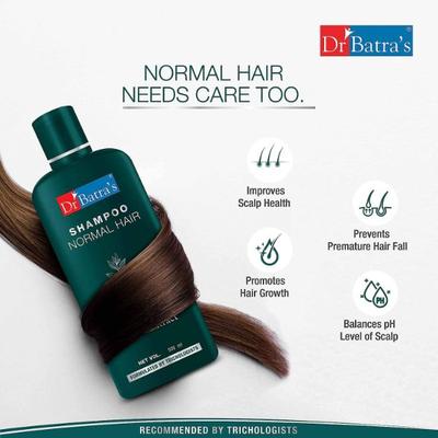 Dr Batra's Shampoo 500 ml + Hair Oil 100 ml + Hair Fall Control Serum 125 ml - Hair Treatment
