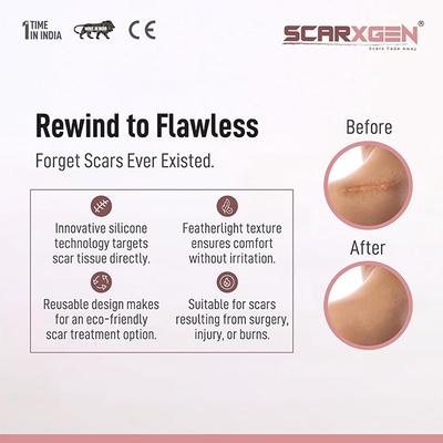 Scarxgen Silicone Gel Sheet (3 cm X 15 cm) 1's - Bandages