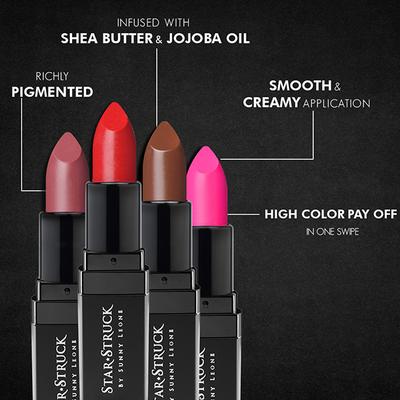 Star Struck by Sunny Leone Intense Matte Lipstick Coralicious 4.2GM - Lipsticks