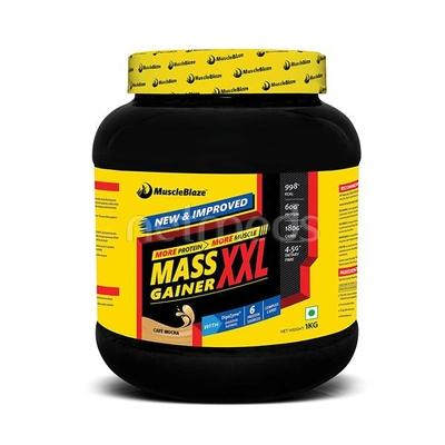 MuscleBlaze Mass Gainer - Cafe Mocha (XXL) 1 kg - Weight Gain