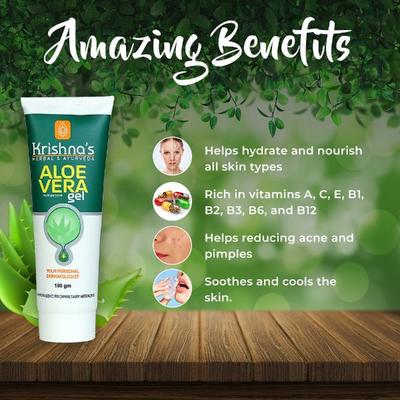 Krishna's Herbal & Ayurveda Aloe Vera Gel 100 gm - Personal Care (Ayush)