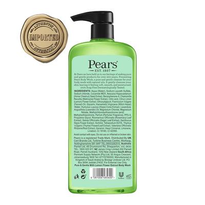 Pears Pure & Gentle Body Wash - With Lemon Flower Extract 750 ml - Shower Gels & Body Wash