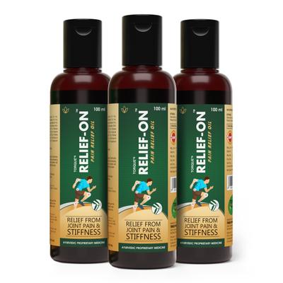 Torque Relief-On Pain Relief Oil (Pack of 3 X 100 ml) 1's - Pain Relief (Ayush)