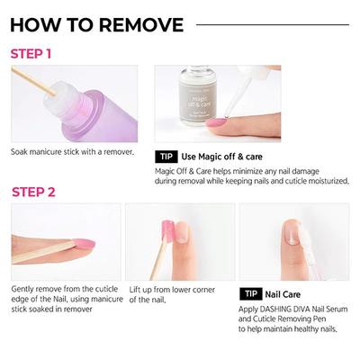 Dashing Diva Magic Press Nail - Dia Purple 1's - Nail Care
