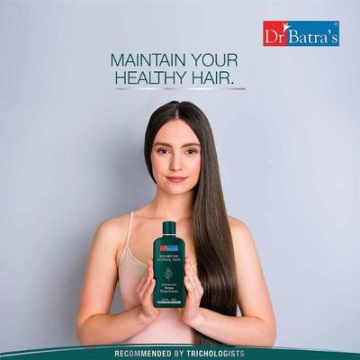 Dr Batra's Shampoo 500 ml + Hair Oil 100 ml + Hair Fall Control Serum 125 ml - Hair Treatment