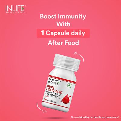 INLIFE Iron Folic Acid Tablets 60's - Multi-Vitamins