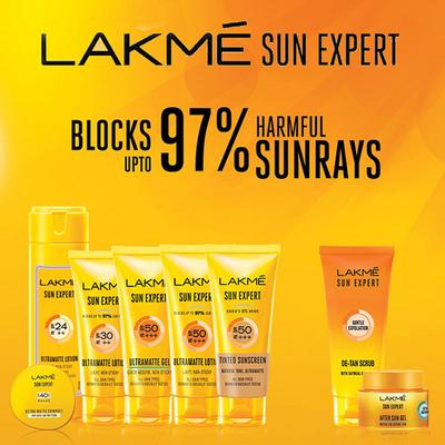 Lakme Sun Expert Gentle Exfoliation De Tan Scrub with Oatmeal Extracts 50gm - Scrubs & Exfoliants