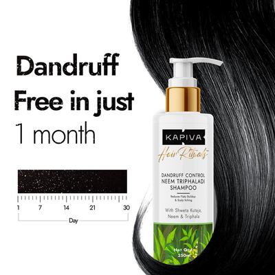 Kapiva Hair Rituals Dandruff Control Neem Triphaladi Shampoo 250 ml - Personal Care (Ayush)
