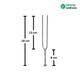 Sahyog Wellness Percussion Knee Hammer with 128 Hz Tuning Fork - Device - S