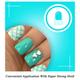Nails On Board Handmade Press On Gel Nails- Pastle Aqua Blue Medium 50 gm - Nail Care