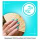 Nails On Board Handmade Press On Gel Nails- Pastle Aqua Blue Medium 50 gm - Nail Care