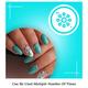 Nails On Board Handmade Press On Gel Nails- Pastle Aqua Blue Medium 50 gm - Nail Care