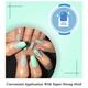 Nails On Board Handmade Press On Gel Nails- Holographic Sea Green 50 gm - Nail Care