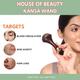 House of Beauty Kansa Wand Balances Skin Ph, Dosha, Chakra & Improves Blood Circulation (2pc) 1's - Massagers
