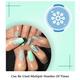 Nails On Board Handmade Press On Gel Nails- Holographic Sea Green 50 gm - Nail Care
