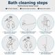 BABILA Luxury Exclusive Sponge PLASTIC BATH BRUSH BA-v 02N 1's - Scrubs & Exfoliants